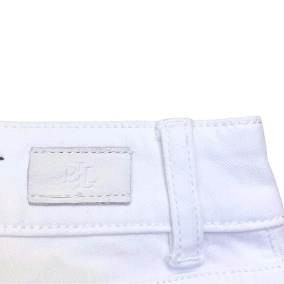 Ralph Lauren White Straight Jeans Size 2 Petite Stretch Denim Summer - Picture 7 of 9